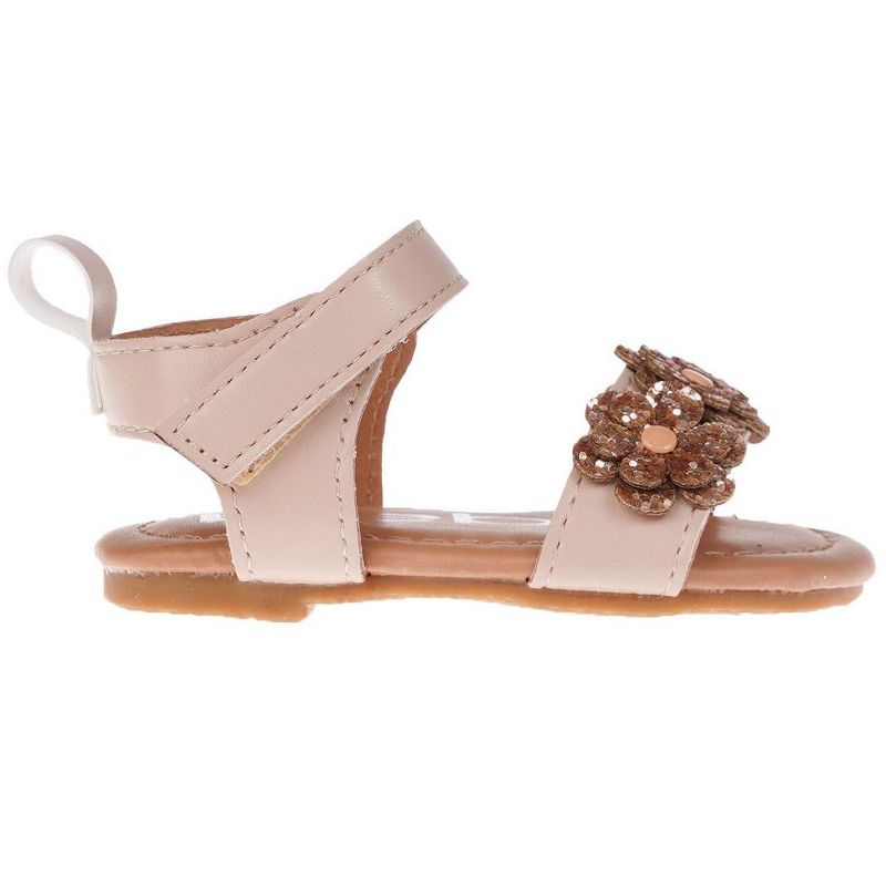 bebe Girl's Shoes - Infant Flats with Glitter and Rhinestone - Flats for Infants