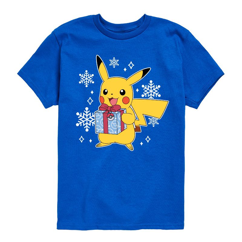 Boys' - Pokémon - Pika Presents Short Sleeve Graphic T-Shirt