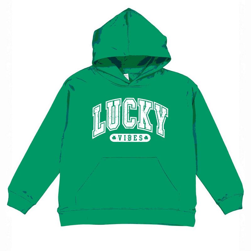 The Juniper Shop Lucky Vibes Distressed Youth Hoodie