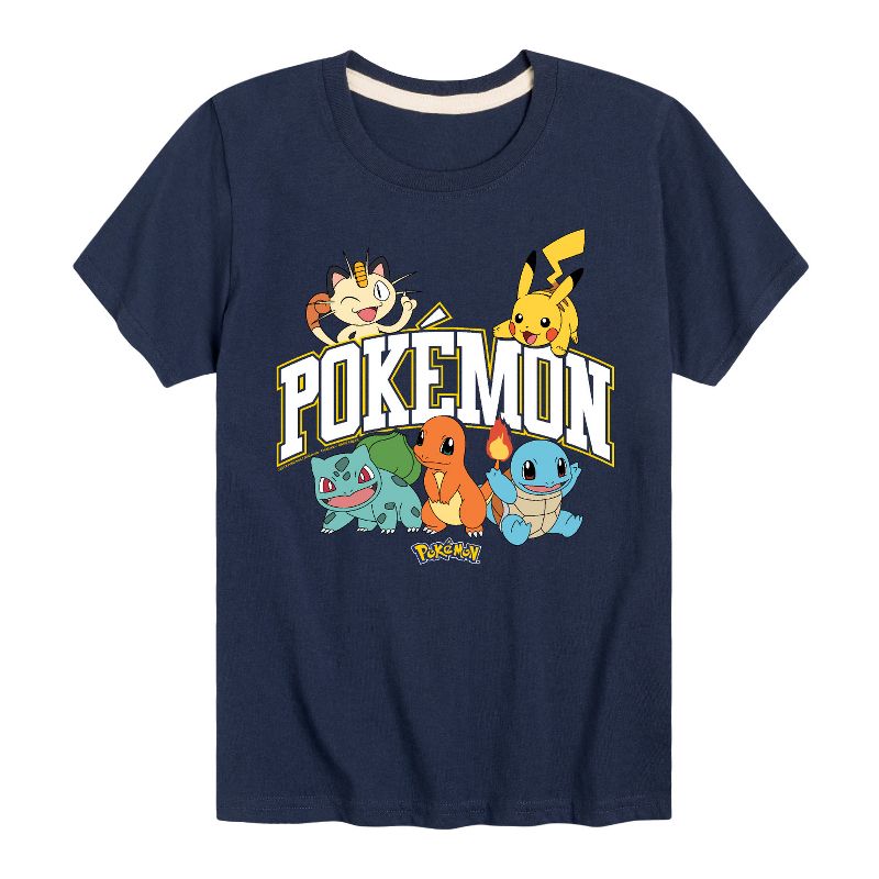 تي شيرت جرافيكي بأكمام قصيرة بشعار بوكيمون الرياضي للأولاد - بوكيمون