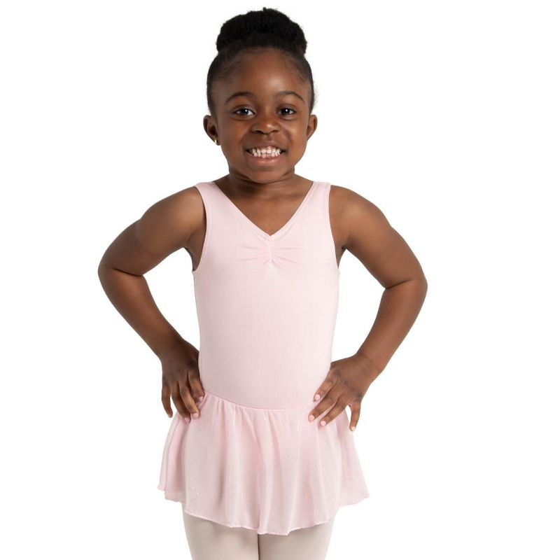 Capezio Pinch Front Tank Dress - Girls