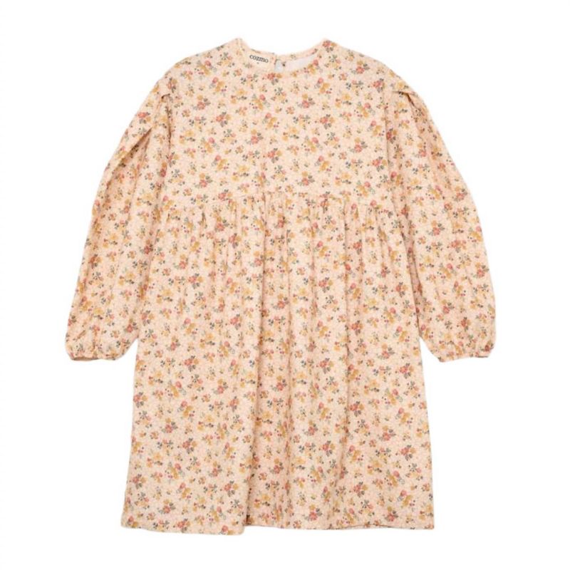 Girl Floral Long Full Sleeve Dress - Cozmo