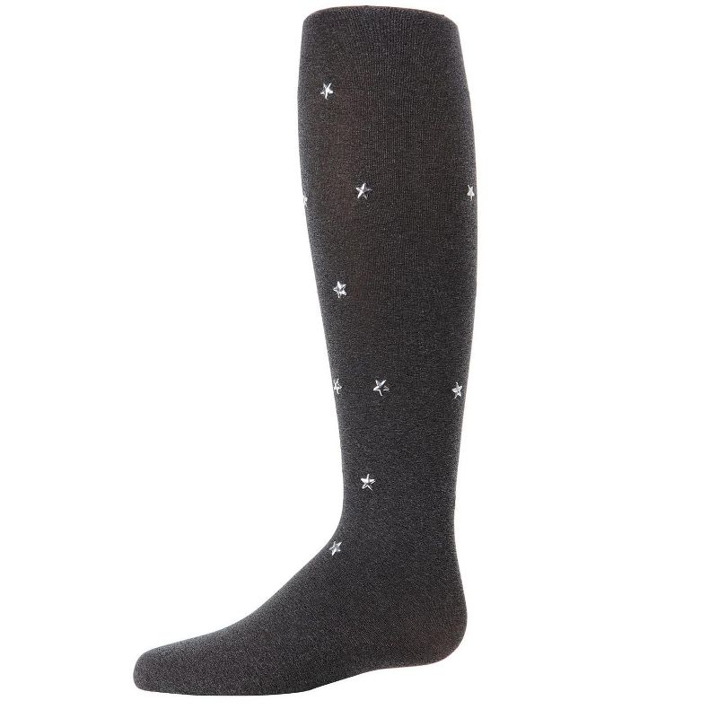 Memoi Shimmering Star-Gazer Opaque Girls Tights