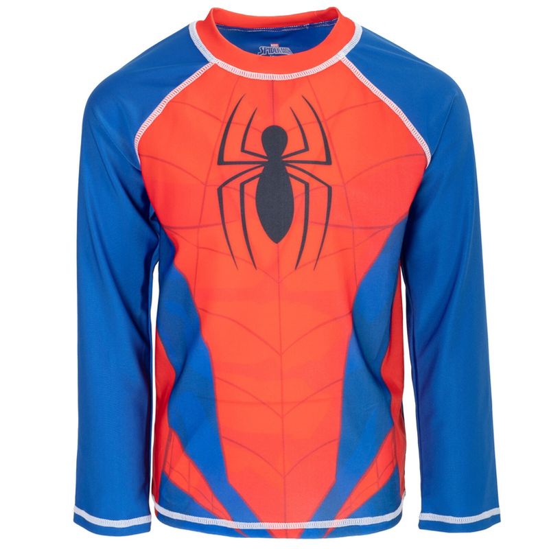 Marvel Avengers Spider-Man Captain America Hulk Thor Black Widow Black Panther Rash Guard Swim Shirt Toddler to Big Kid
