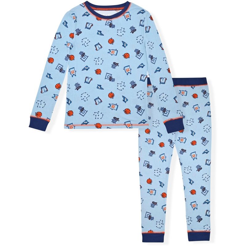 Sleep On It Boys 2-Piece Super Soft Jersey Long Sleeve Snug-Fit Pajama Set - Toddler Pajamas to Boys Pajama Sets