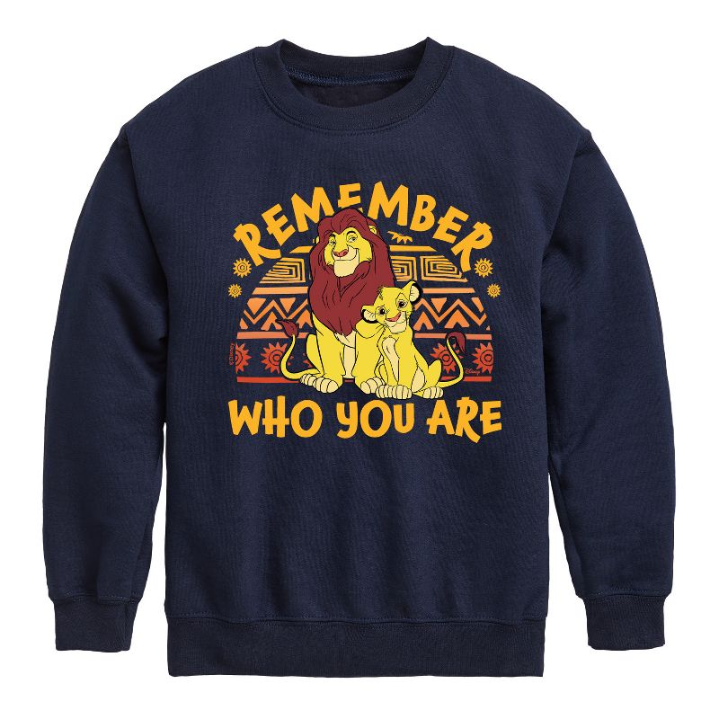 Boys' - Disney - The Lion King Graphic Long Sleeve Fleece Sweatshirt
