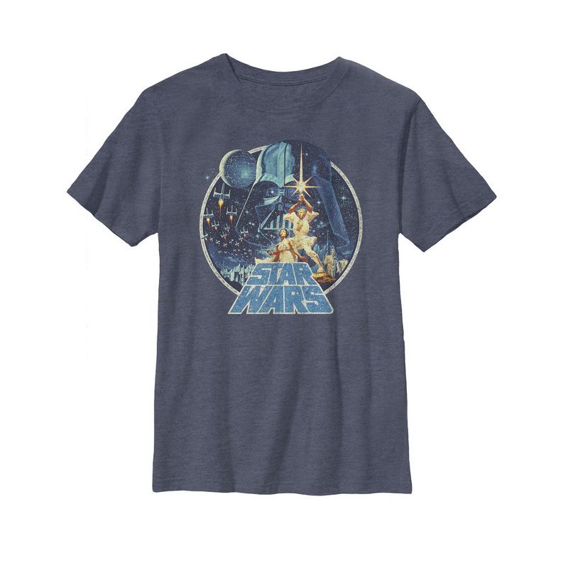 Boy's Star Wars Vintage Art Frame T-Shirt