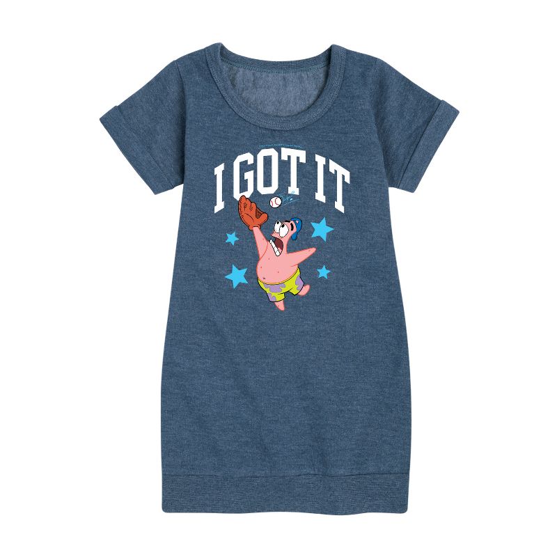 Girls' - SpongeBob SquarePants - I Got It Graphic Short Sleeve Fleece Dress