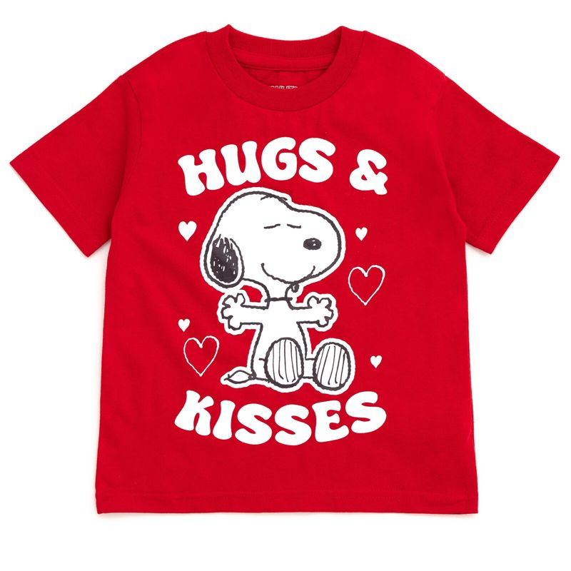 Snoopy Peanuts Halloween Christmas Valentines Day July 4th St. Patrick's Day T-Shirt Little Kid to Big Kid