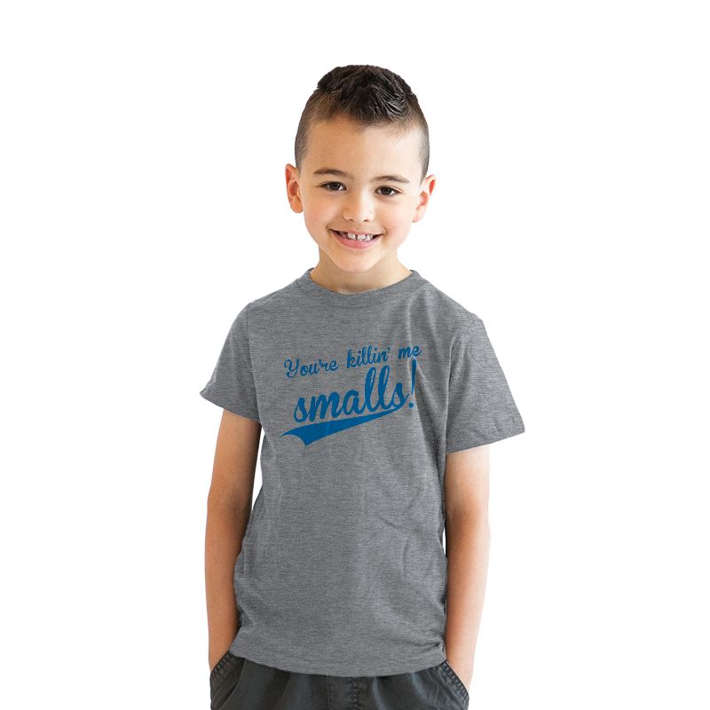 Youth Youre Killing Me Smalls T Shirt Funny Vintage Baseball Graphic Tee Kids - Crazy Dog Youth T Shirt