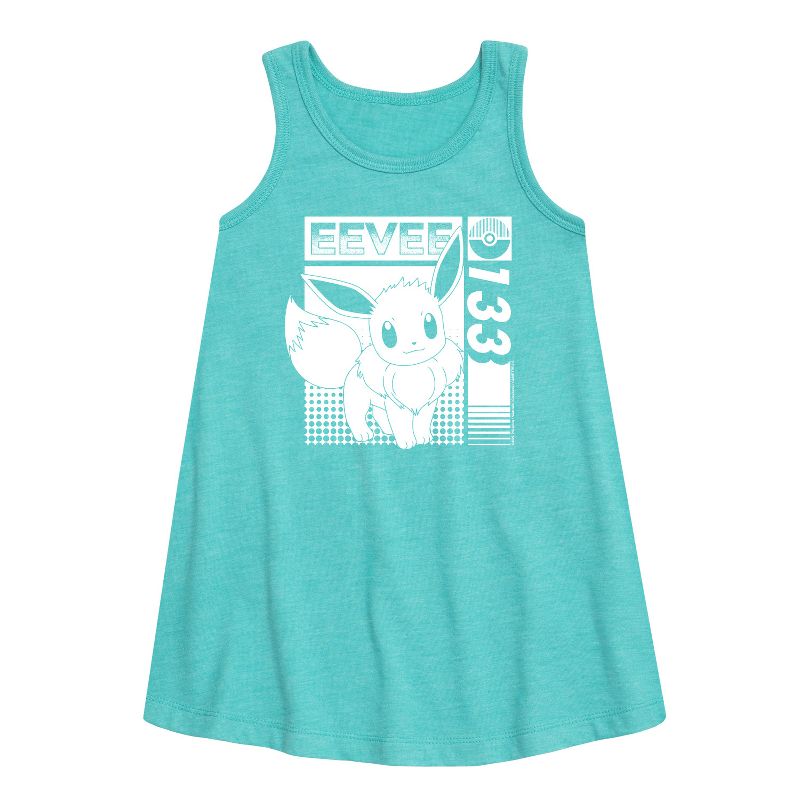 Girls' - Pokémon - EEVEE 133 Graphic Sleeveless Aline Dress