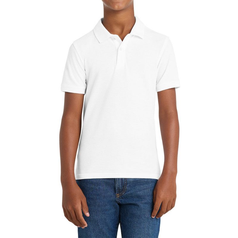 Mafoose Youth Comfortable Core Classic Pique Polo Shirt for Everyday Wear