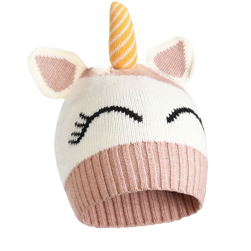 Cute Beanies Hat Cap for Kids, Warm Toddler Winter Hats, Todder Knit Hats for Boys Girls Aged 6-10 - Catalonia