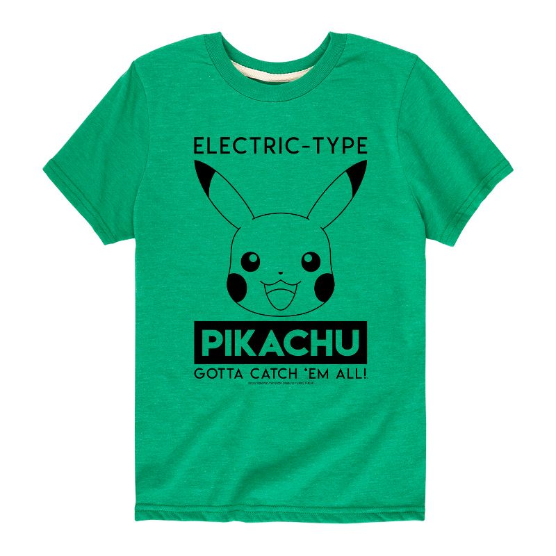 Boys' - Pokémon - Electric Type Pikachu Short Sleeve Graphic T-Shirt