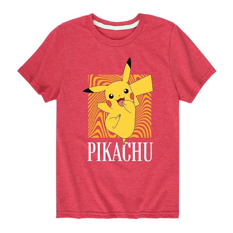 Boys' - Pokémon - Hypnotic Pikachu Art Short Sleeve Graphic T-Shirt