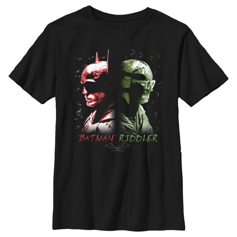 Boy's The Batman Riddler Back to Back T-Shirt