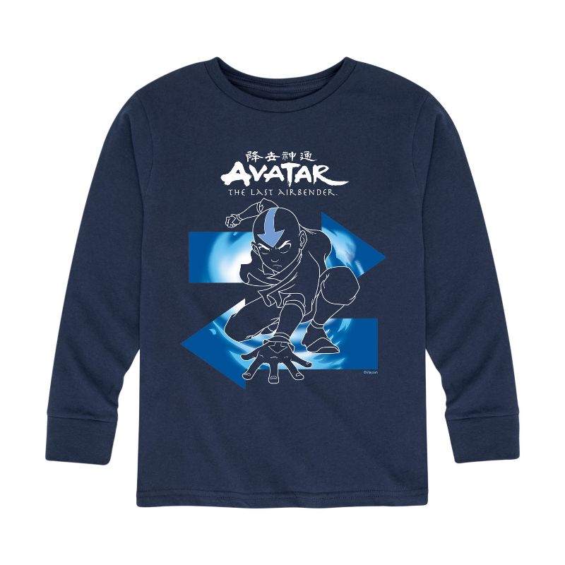 Boys' - Avatar: The Last Airbender - Aang Arrows Long Sleeve Graphic T-Shirt
