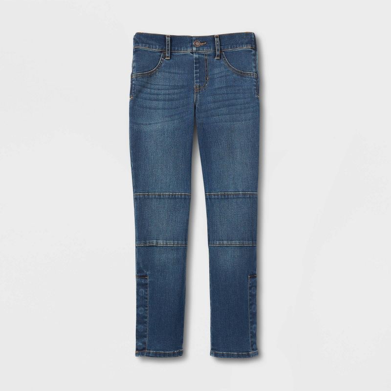 Boys' Adaptive Jeans - Cat & Jack™ Medium Wash