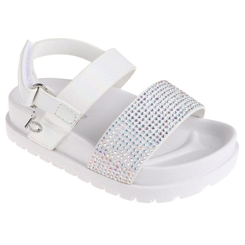 bebe Girls' Sandals - Cute and Sparkly Toddler Girls' Summer Shoes, Perfect Beach Sandals for Toddlers