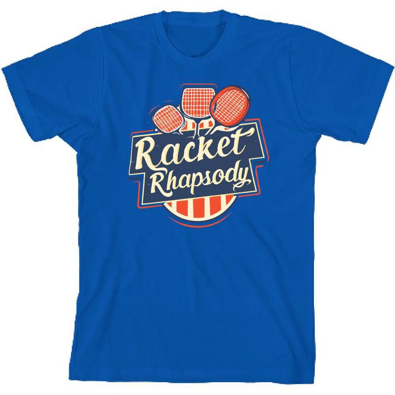 Padel Tennis "Racket Rhapsody" Youth Crew Neck Short Sleeve Tee
