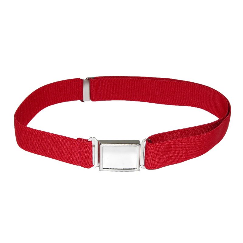 CTM Kids' Adjustable Elastic Belt with Magnetic Buckle (Pack of 3)