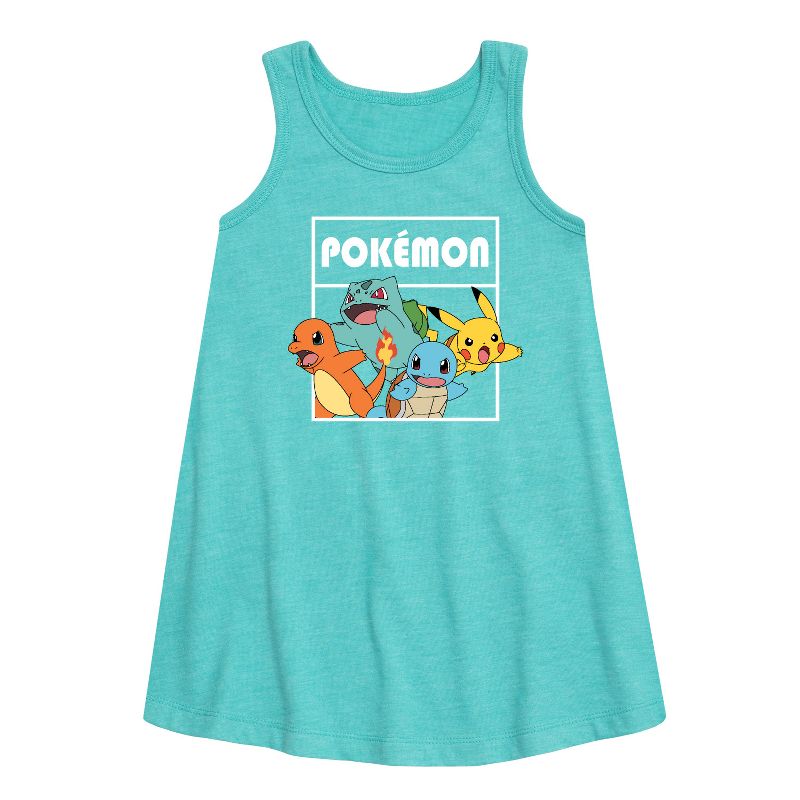 Girls' - Pokémon - Team Pokémon Graphic Sleeveless Aline Dress