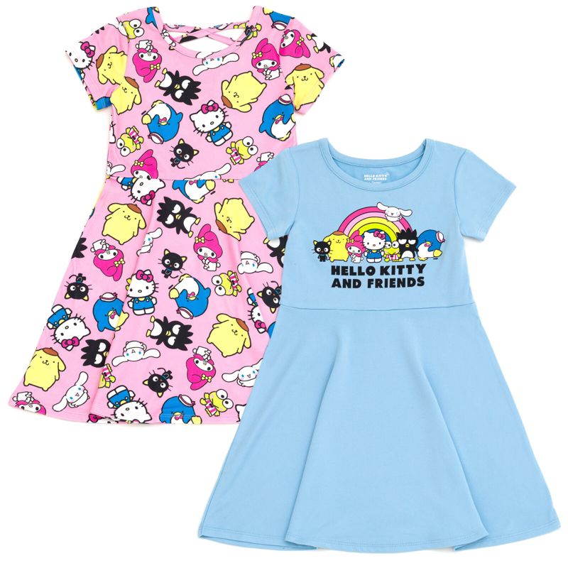 Hello Kitty Girls 2 Pack Skater Dresses Little Kid to Big Kid