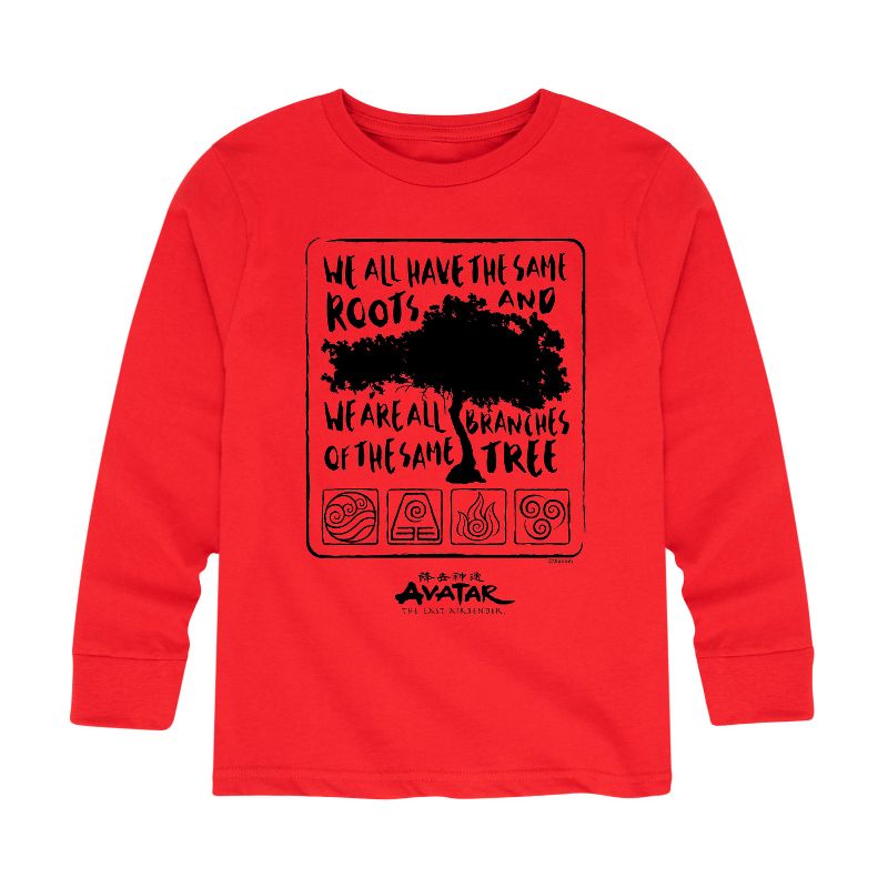 Boys' - Avatar: The Last Airbender - Same Roots Long Sleeve Graphic T-Shirt