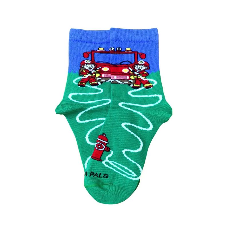 Fire Fighters and Truck Socks - (Ages 3-7) from the Sock Panda
