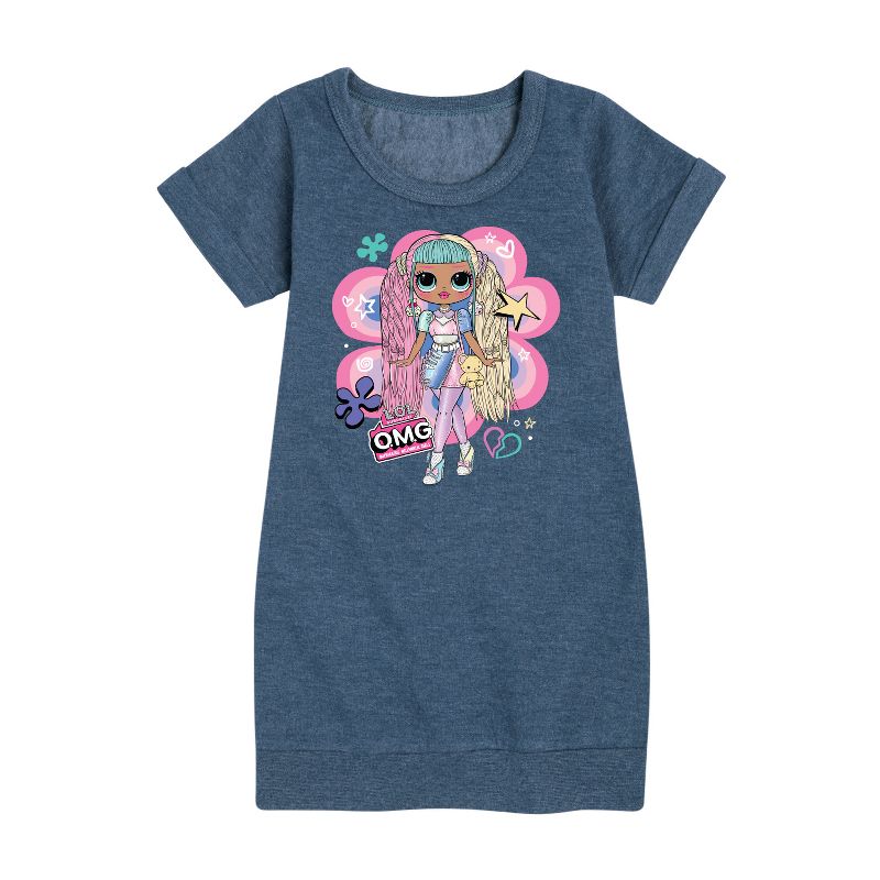 Girls' - LOL Surprise! - Candylicious Original Graphic Short Sleeve Fleece Dress