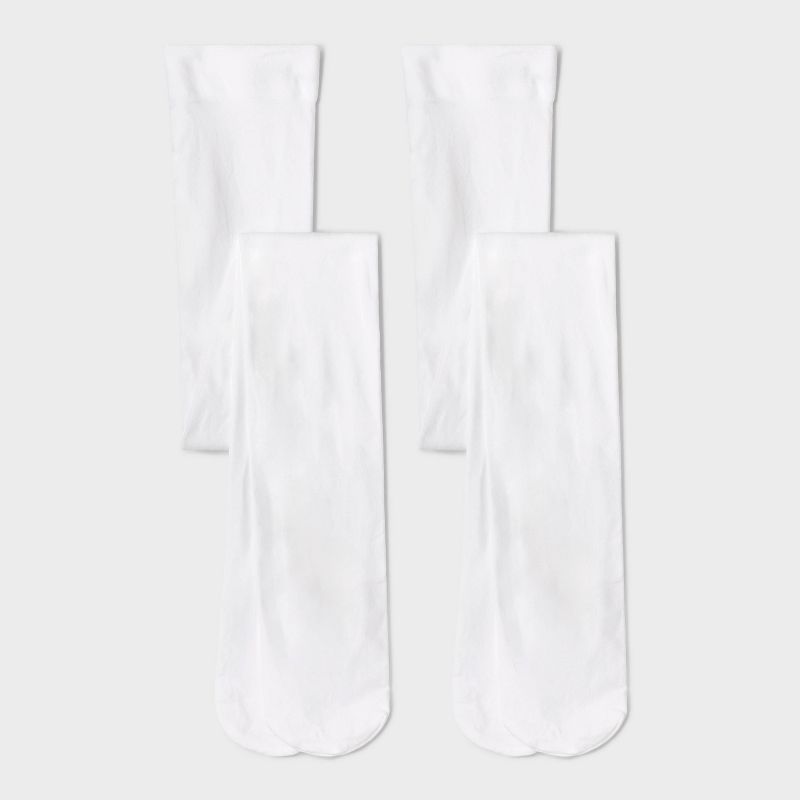 Girls' 2pk Nylon Dance Tights - Cat & Jack™