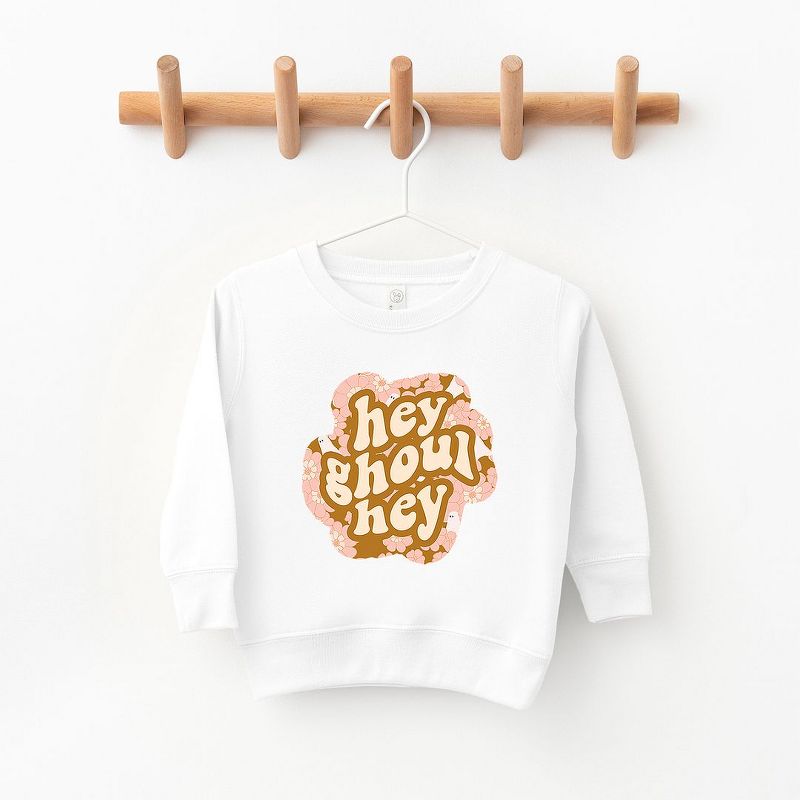 The Juniper Shop Hey Ghoul Hey Colorful Toddler Graphic Sweatshirt