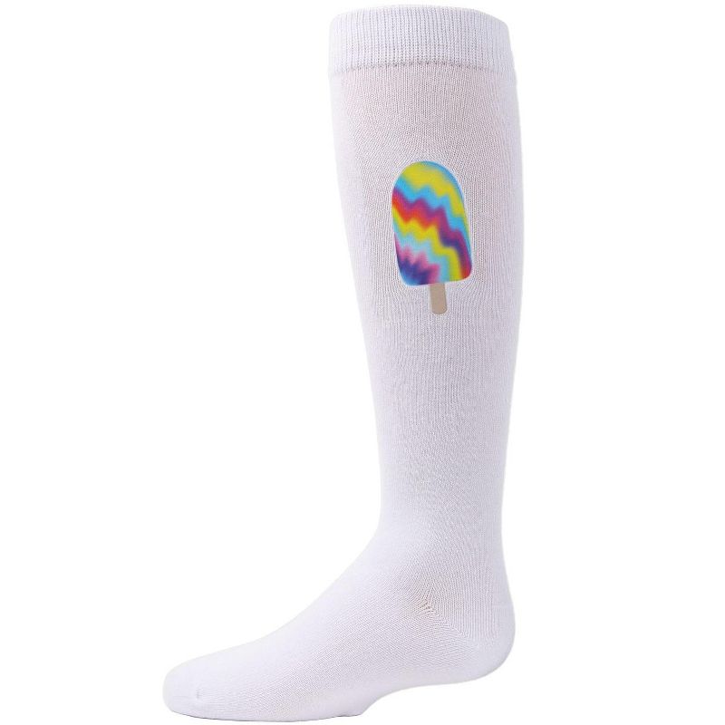 Memoi Girls' Tie-Dye Popsicle Knee-High Socks