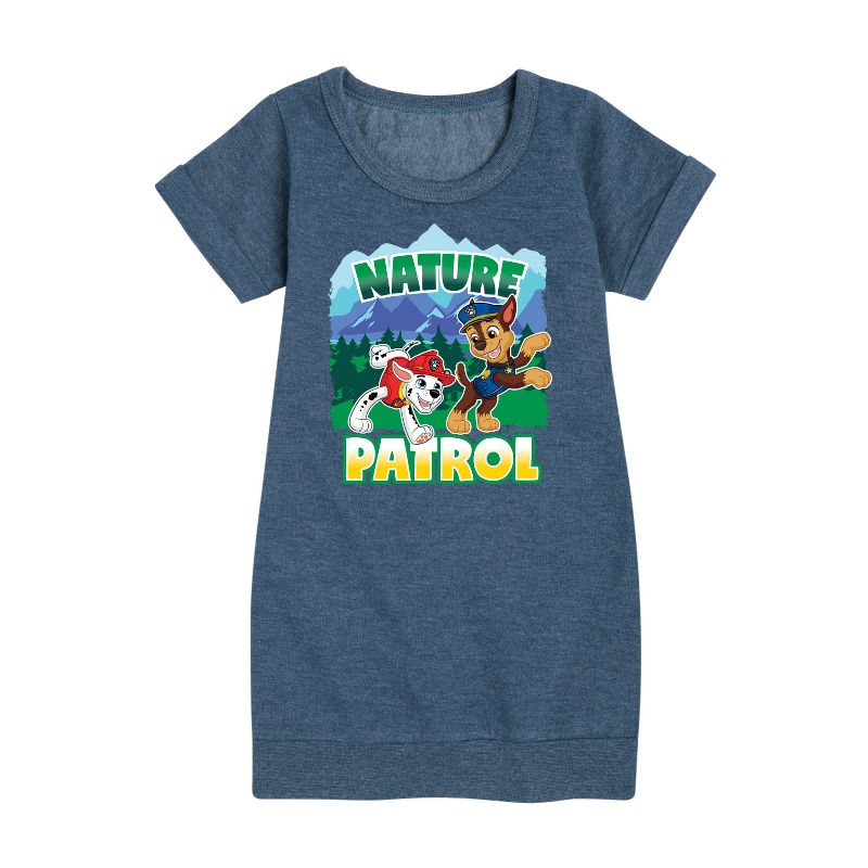 Girls' - Paw Patrol - Nature Patrol Graphic Short Sleeve Fleece Dress