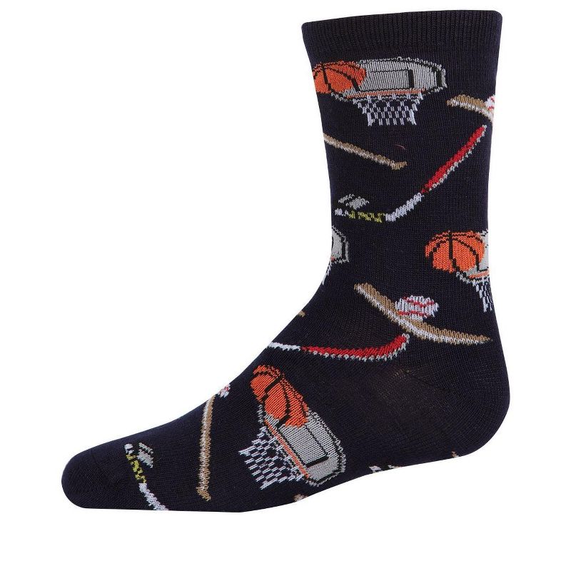 Memoi Boys' Sports Rayon from Bamboo Crew Socks