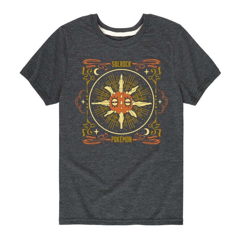 Boys' - Pokémon - Solrock Celestial Short Sleeve Graphic T-Shirt