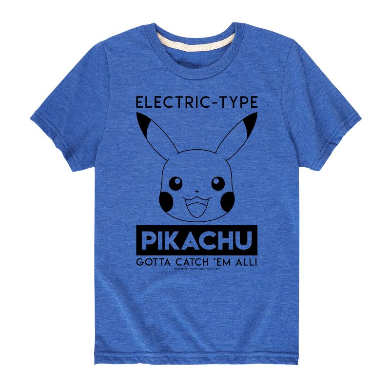 Boys' - Pokémon - Electric Type Pikachu Short Sleeve Graphic T-Shirt