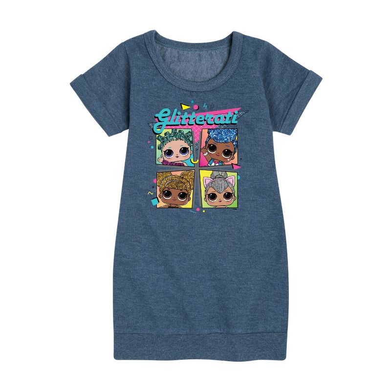 Girls' - LOL Surprise! - Glam Series Graphic Short Sleeve Fleece Dress