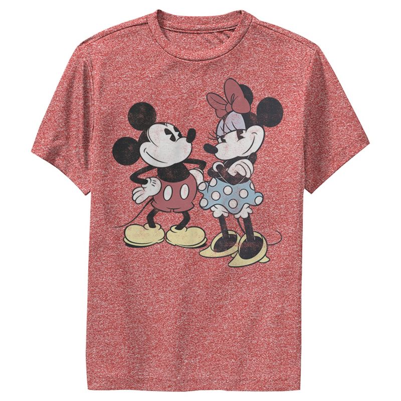 Boy's Disney Mickey Mouse & Minnie Vintage Couple Performance Tee