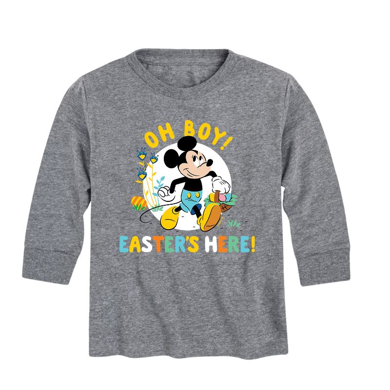 Boys' - Disney - Oh Boy Easters Here Long Sleeve Graphic T-Shirt