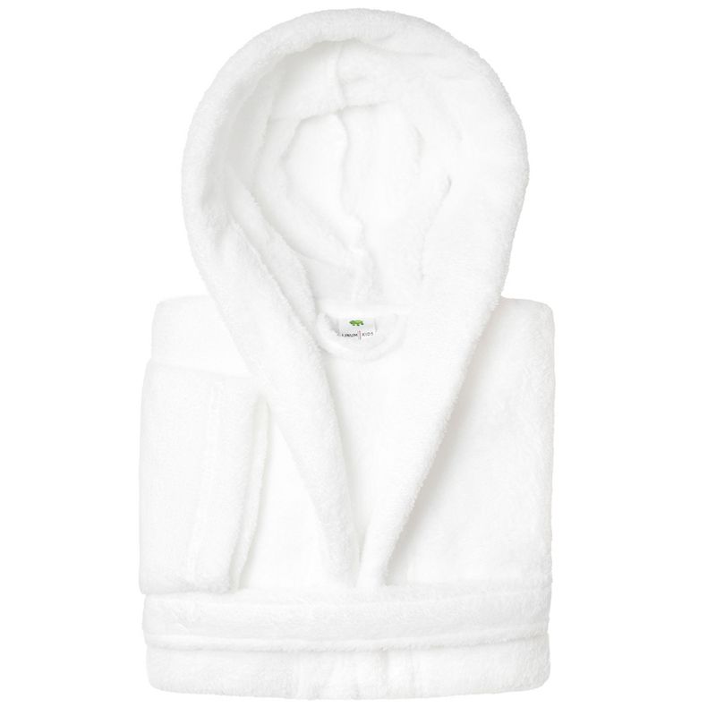 Linum Kids 100% Polyester SUPER PLUSH Double Brushed Hooded Bathrobe