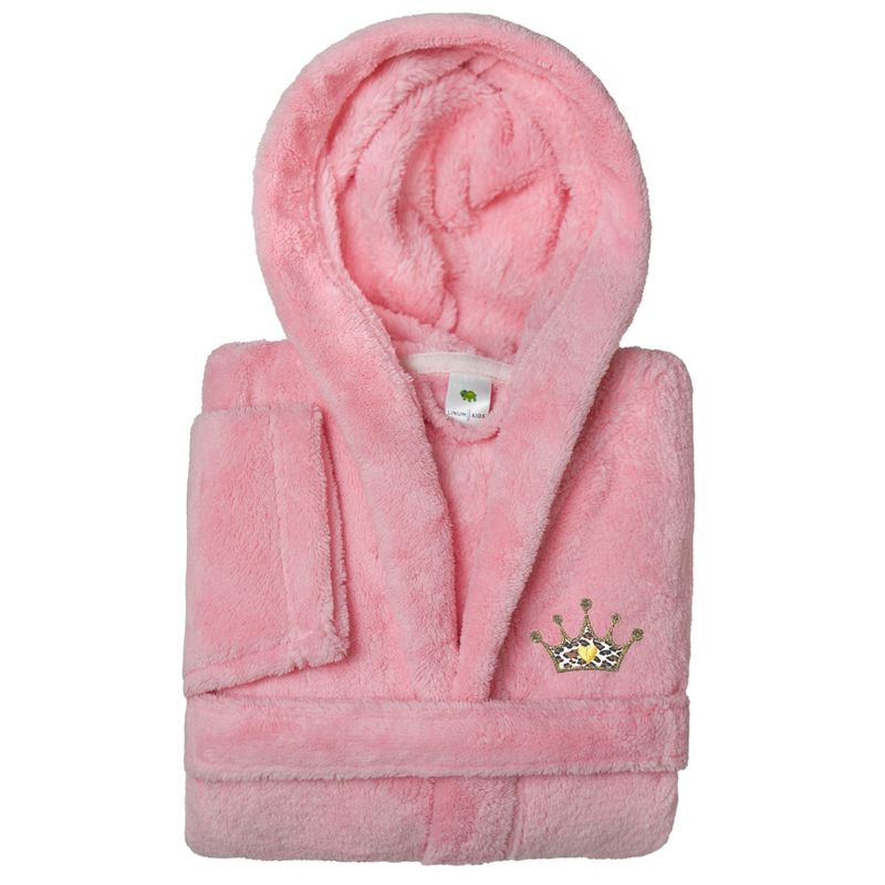 رداء حمام بغطاء رأس مزدوج ناعم من Linum Kids مصنوع من البوليستر بنسبة 100% فائق النعومة - TURTLE، KIDS65-DESIGN