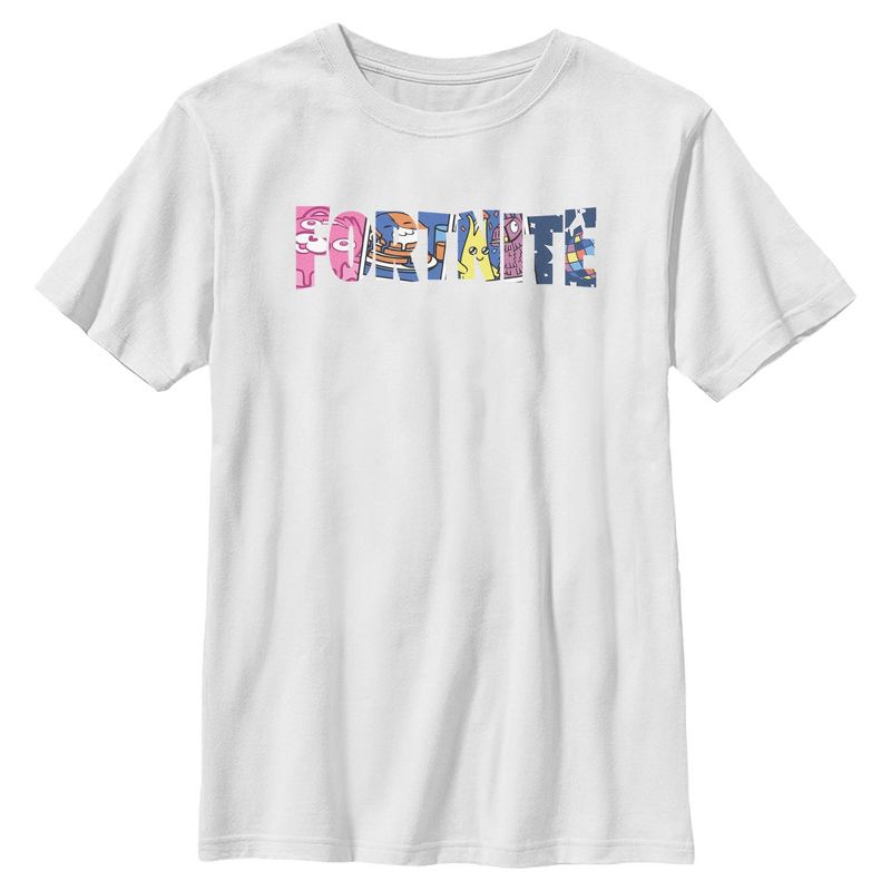 تي شيرت فورتنايت الكلاسيكي للأولاد بشعار شخصية