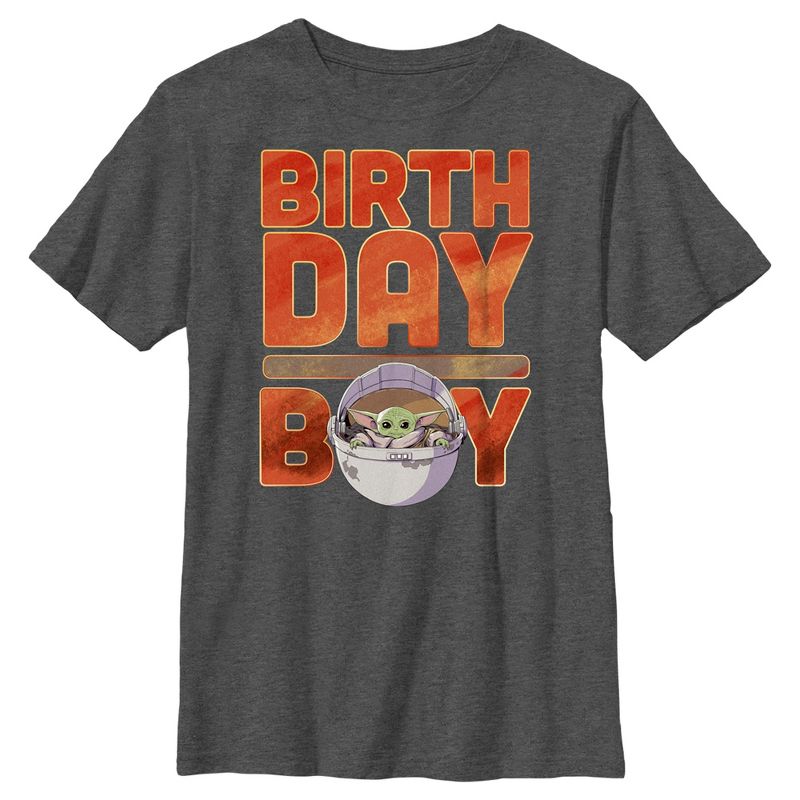 Boy's Star Wars: The Mandalorian Birthday Grogu T-Shirt