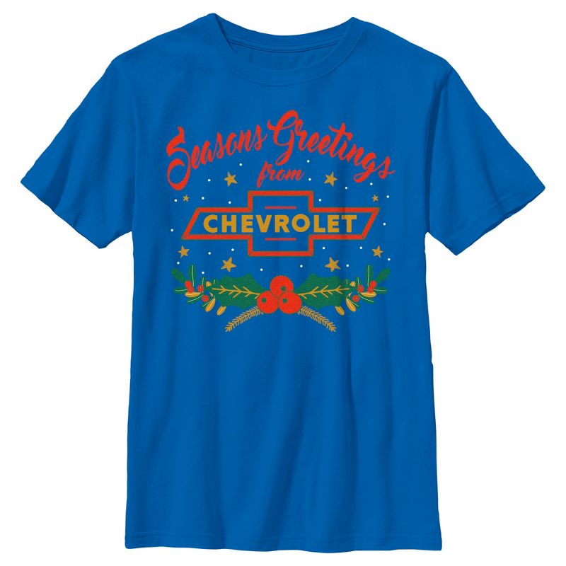 Boy's General Motors Seasons Greetings Logo T-Shirt