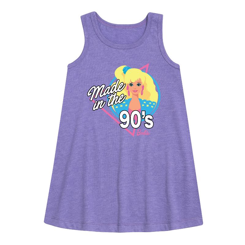 Girls' - Barbie - Made in the 90's Graphic Sleeveless Aline Dress