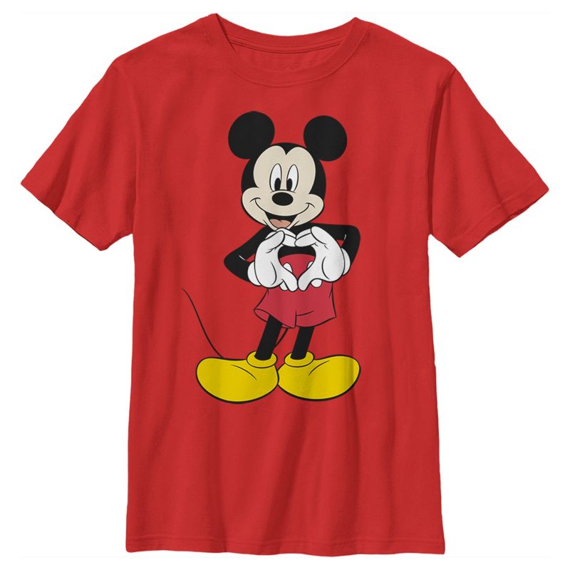 Boy's Disney Mickey Mouse Heart T-Shirt