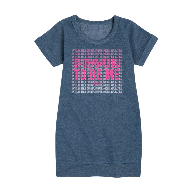Girls' - Barbie - Proud To Be Me Graphic Short Sleeve Fleece Dress