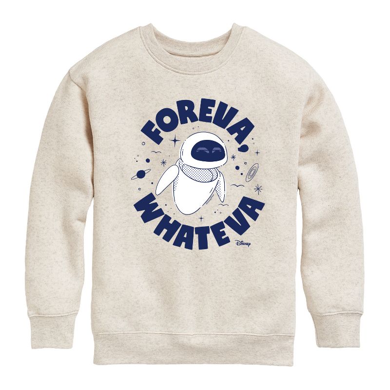 Boys' - Disney - Foreva Whateva Eve Graphic Long Sleeve Fleece Sweatshirt