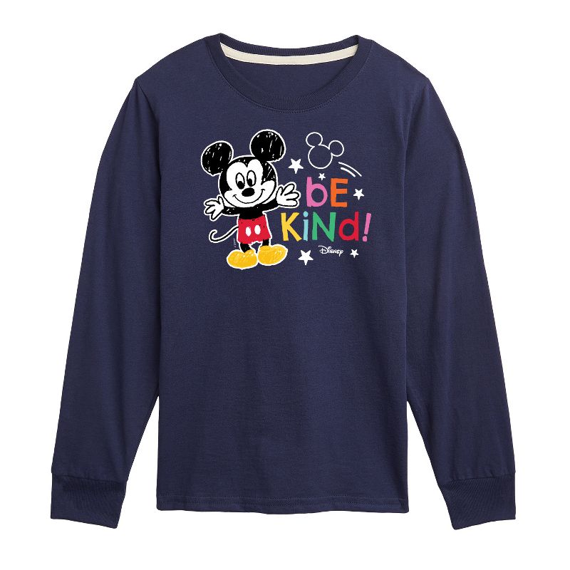 Boys' - Disney - Mickey Mouse Long Sleeve Graphic T-Shirt